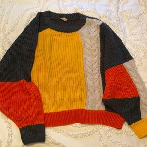 VICI Color Block Sweater - S/M